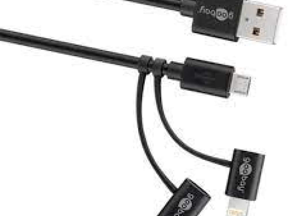 3in1 oplader kabel
